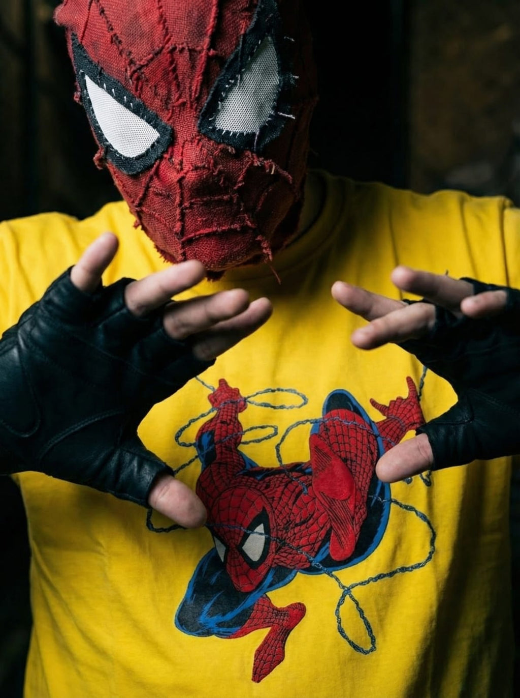 Spider Green Graphic Oversized Tee