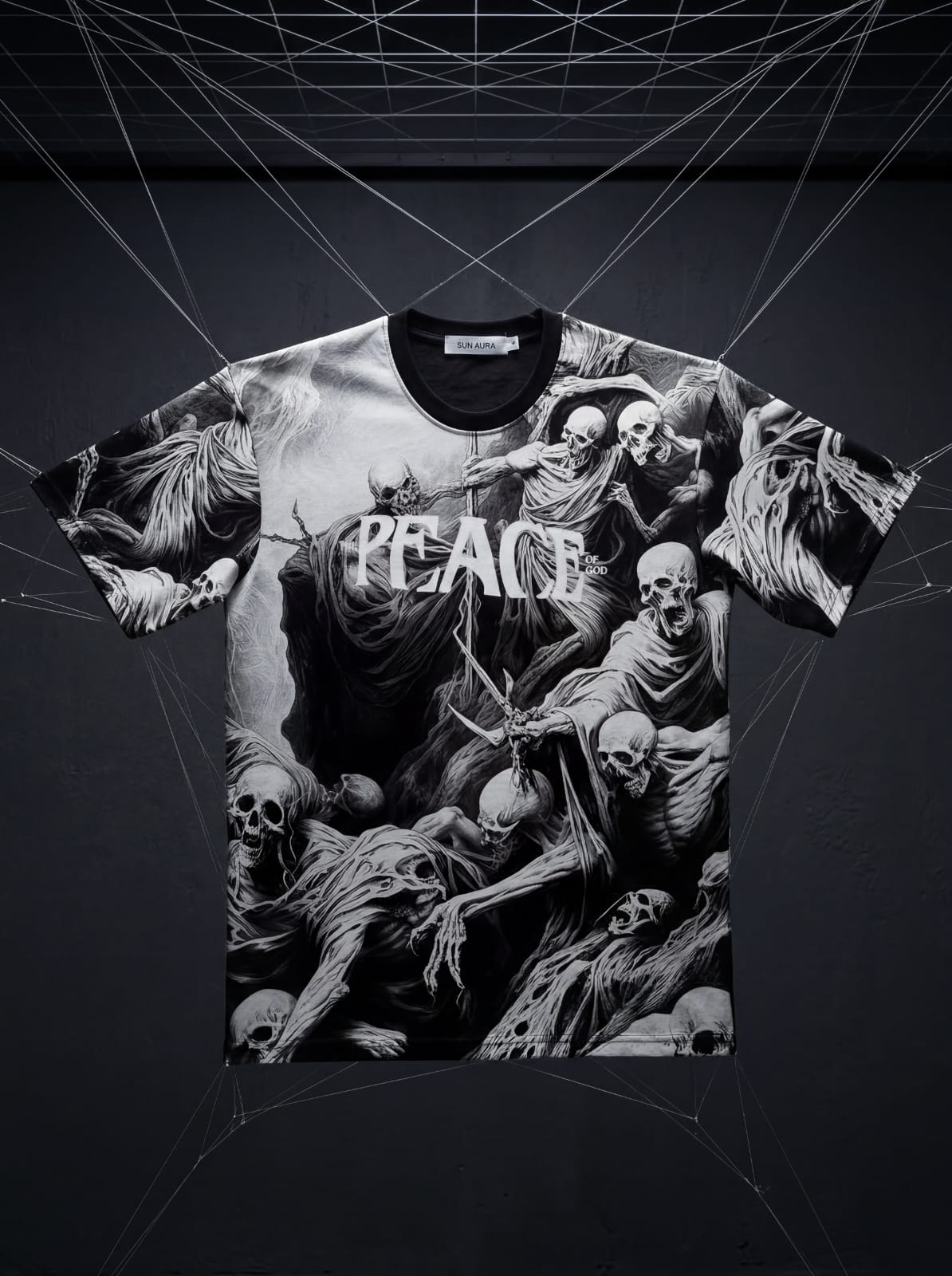 "Chaos" All-Over Print Oversized T-Shirt