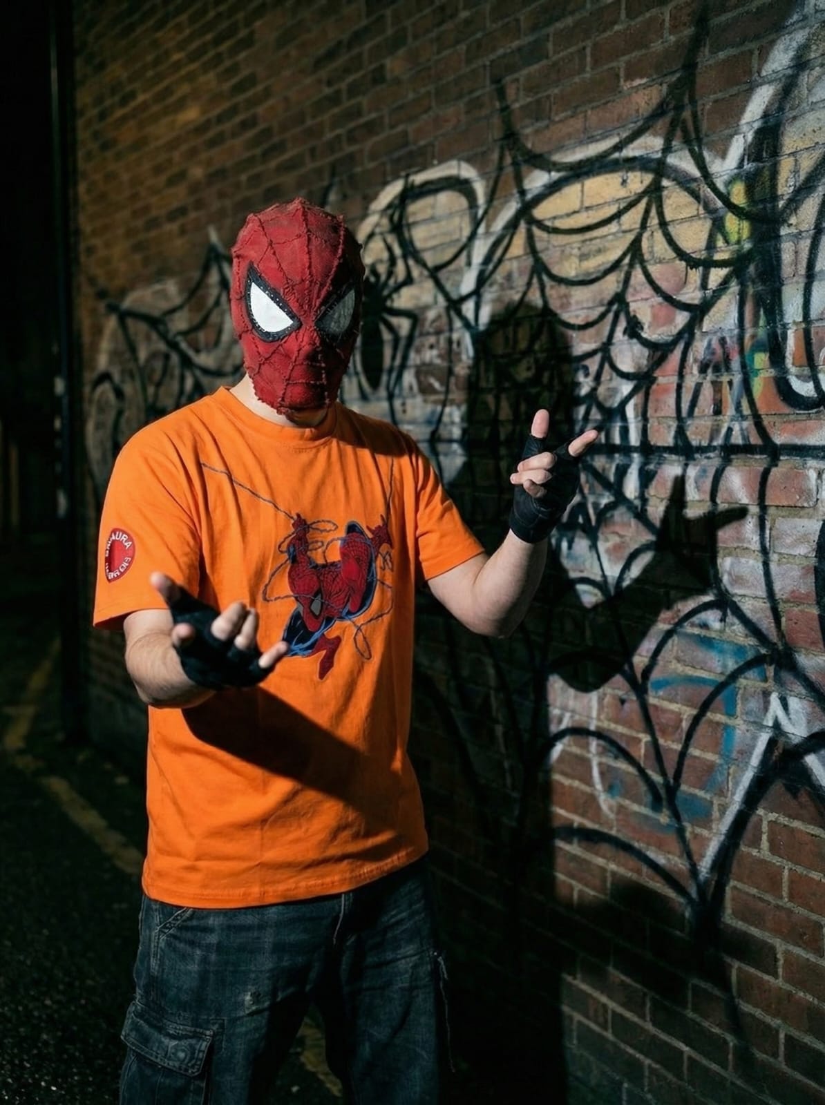 Spider Green Graphic Oversized Tee